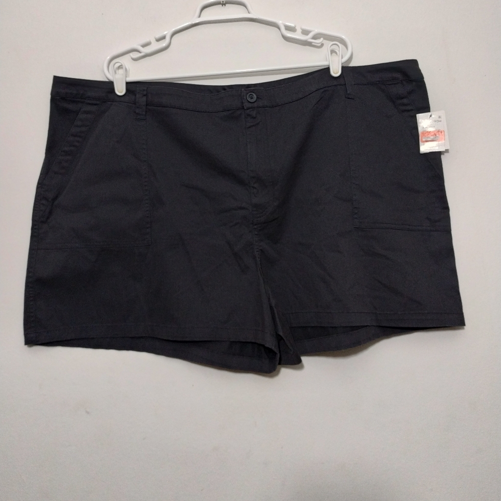 Abound Women's 26 Shorts High-rise Grey Phantom Stretch Pockets Preppy